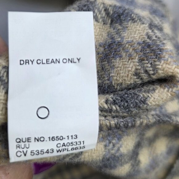 Woolrich Womens Vintage Large Plaid Wool Blend Shirt Jacket Outdoor Deadstock - Picture 5 of 7